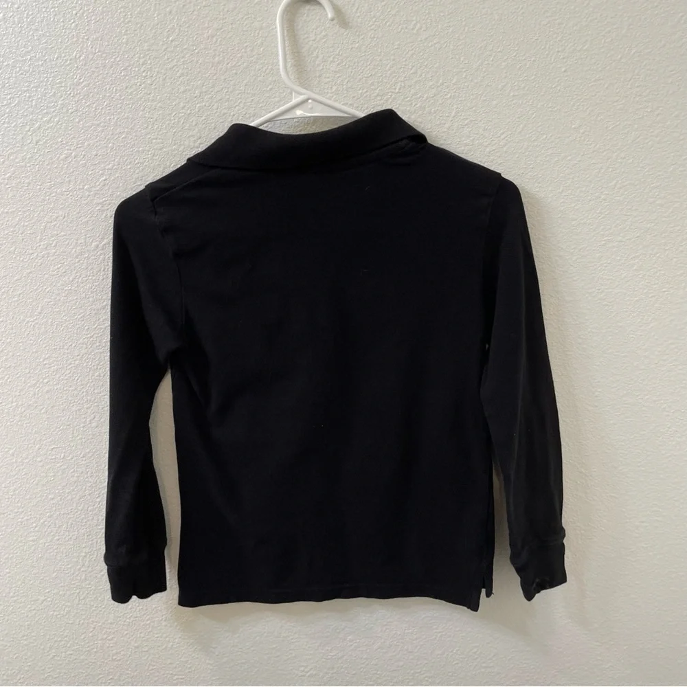 The children’s place rugby shirt black boys medium